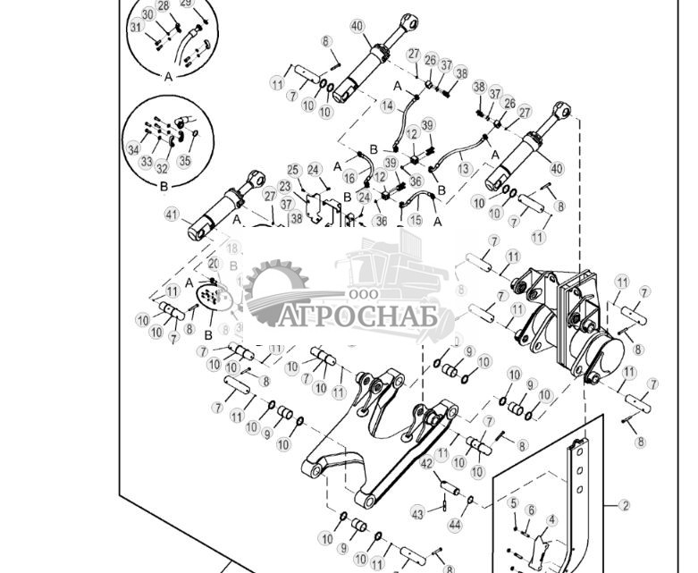 Комплект рыхлителя с однозубой рыхлительной лапой - ST806903 322.jpg